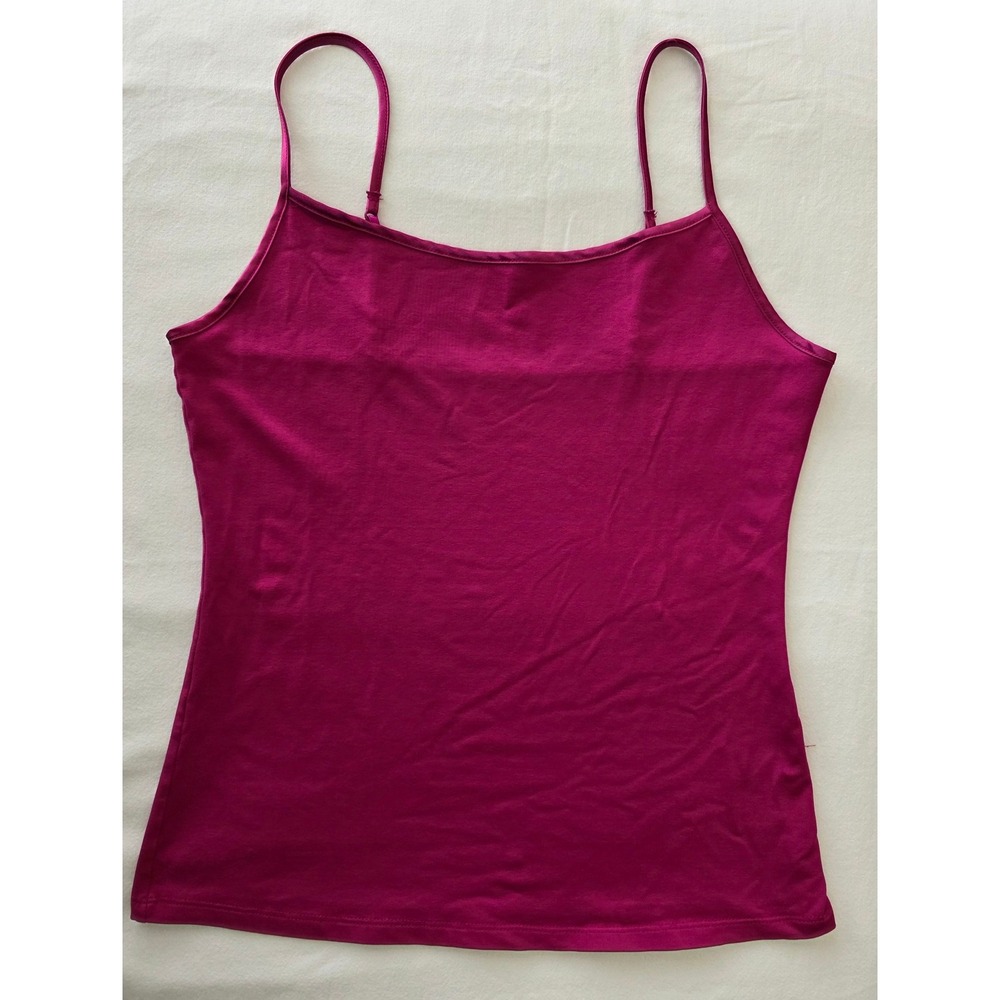 Ellen Tracy Cami Women M Festival Pink Adjustable Strap Slimming Top Barbie